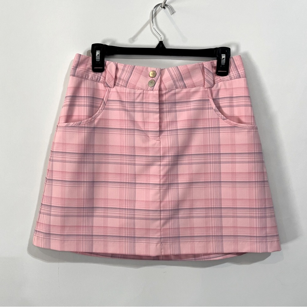 Nike Pink Plaid Mini Skirt